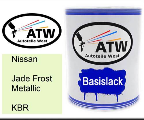 Nissan, Jade Frost Metallic, KBR: 1L Lackdose, von ATW Autoteile West.